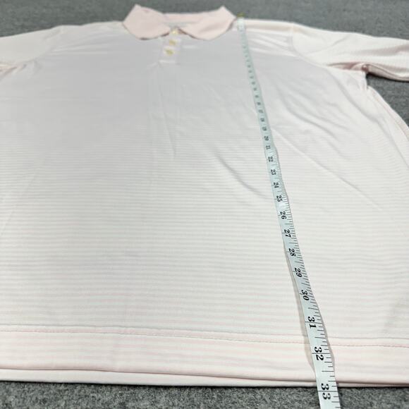 Cutter & Buck DryTec Pink Striped Short Sleeve Golf Polo Shirt Men’s Size XXXL - Picture 4 of 8